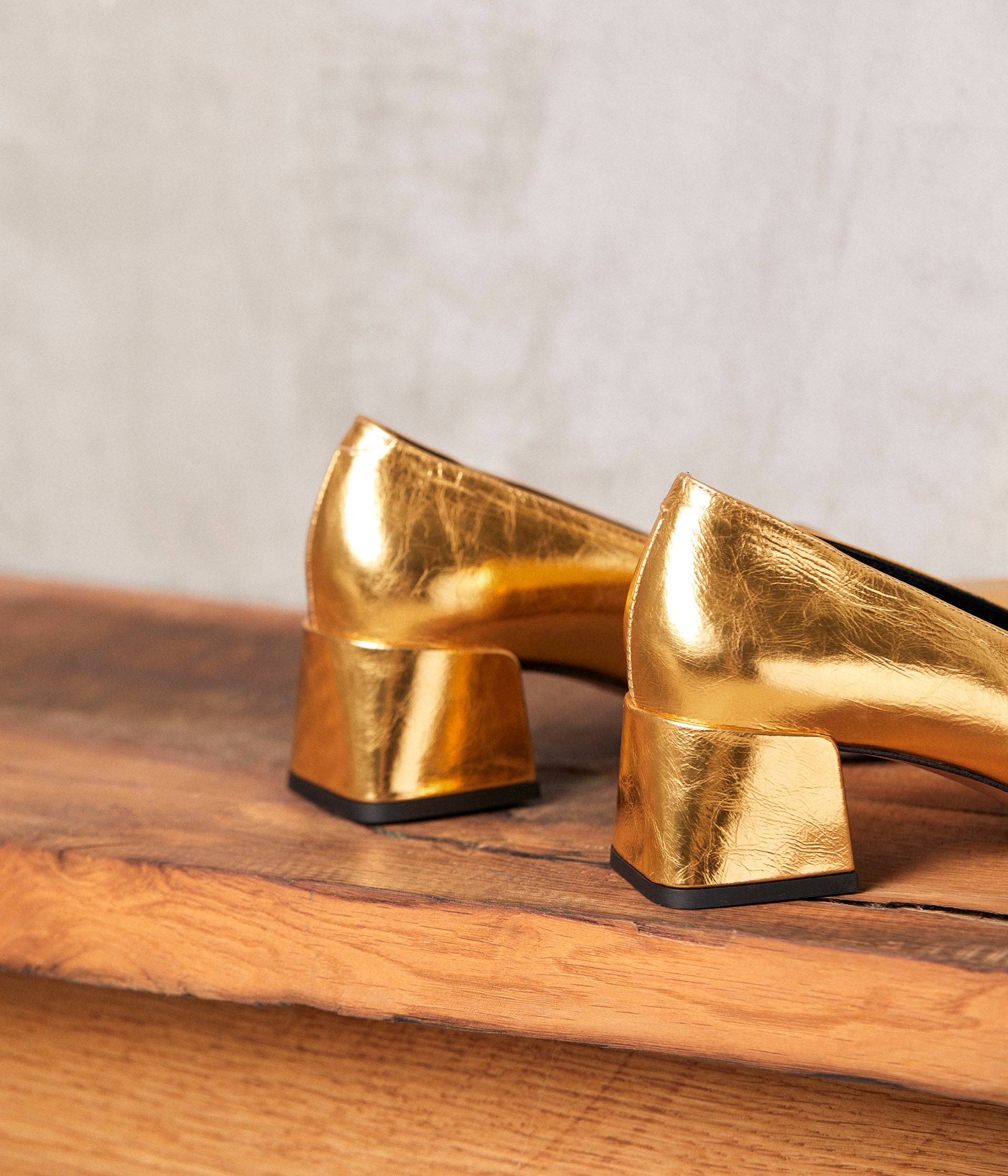 Anatole gold heel loafers Derbies Loafers WOMEN Mellow Yellow