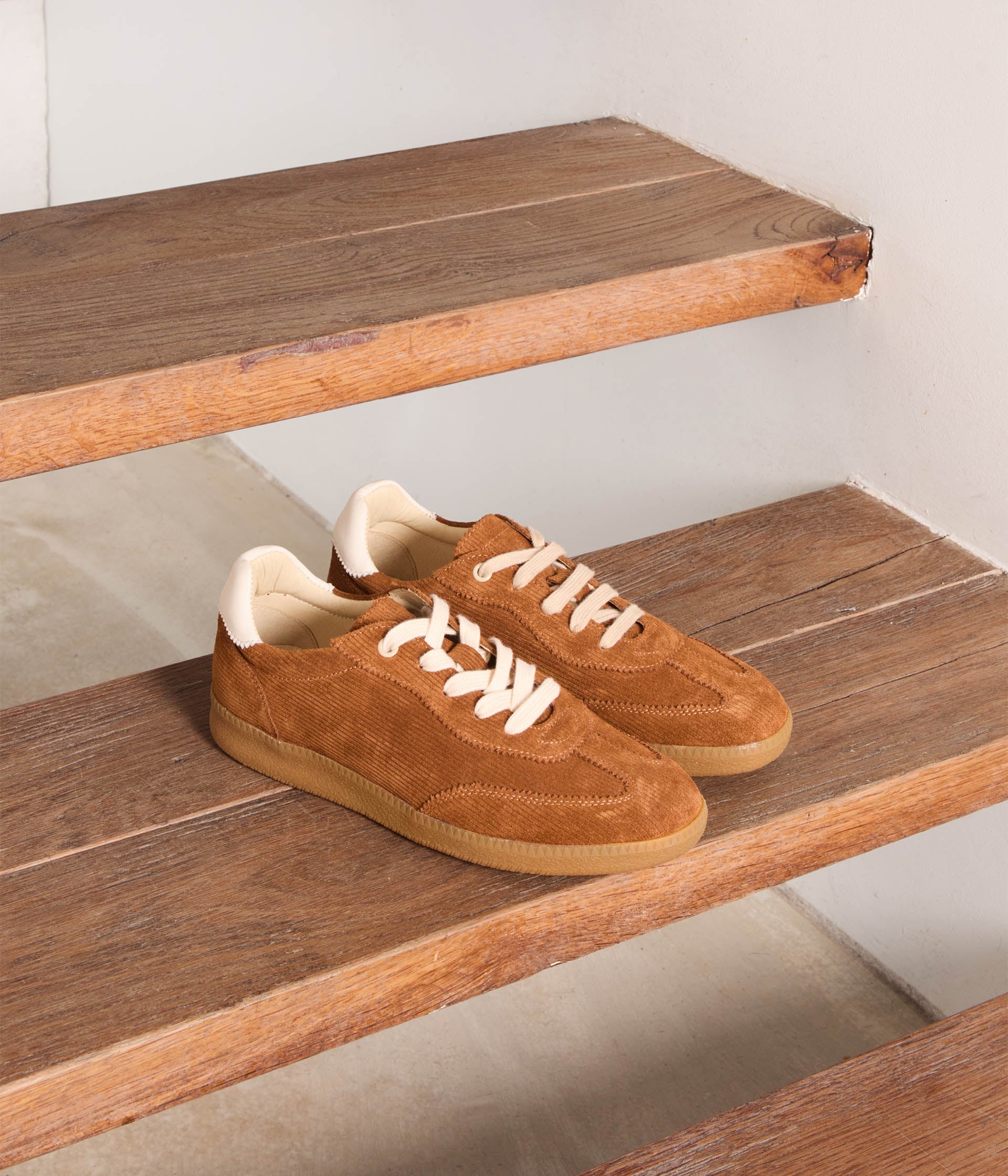 Simon camel suede effect sneakers Sneakers WOMEN Mellow Yellow